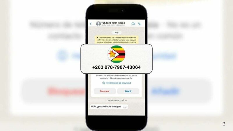 Qué país es el prefijo +263 de WhatsApp y cómo bloquearlo